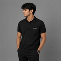 DRIPKARMA Premium Cotton Polo T-Shirt for Men | Minimal Logo Polo Tee