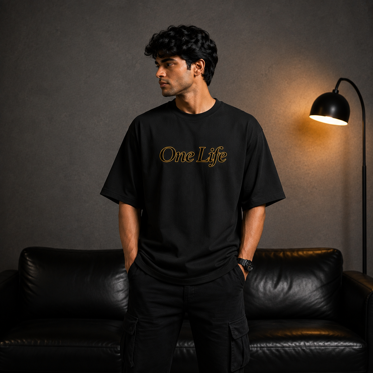 One Life Premium Oversized T-Shirt | Minimal Streetwear by Dripkarma