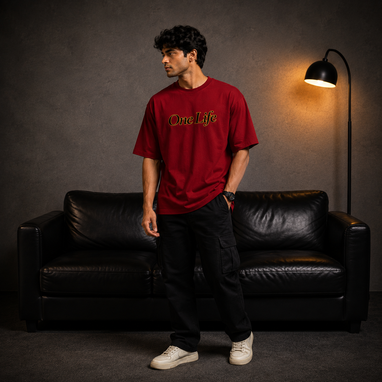One Life Premium Oversized T-Shirt | Minimal Streetwear by Dripkarma