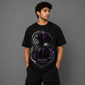 Divine Duality Oversized T-Shirt | Krishna × Warrior Edition | 240 GSM Premium Cotton